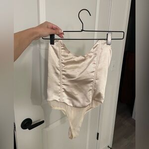 Satin Cream Bodysuit